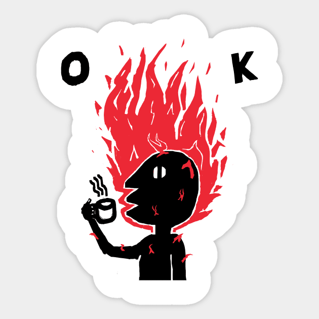 O K Sticker by cavepig